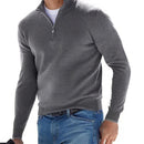 Vervéparis Long Sleeve V-Neck Wool Plush Zipper